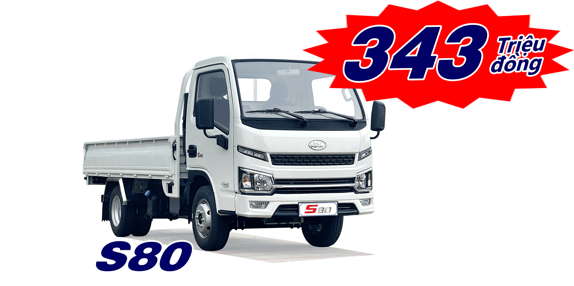 XE TẢI VEAM S80: THIẾT KẾ ẤN TƯỢNG – TỐI ƯU VẬN HÀNH
