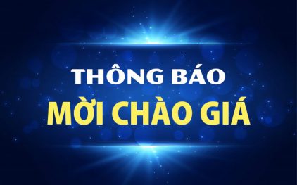 Thông báo mời chào giá gói dịch vụ thẩm định xe tồn kho lâu năm tại VM