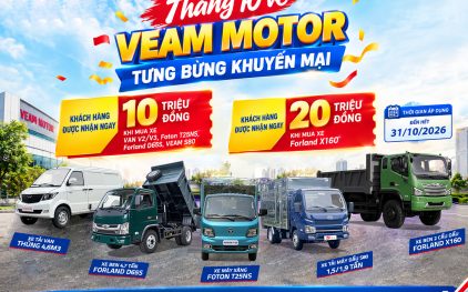 KHUYẾN MẠI XE TẢI VEAM THÁNG 10/2026
